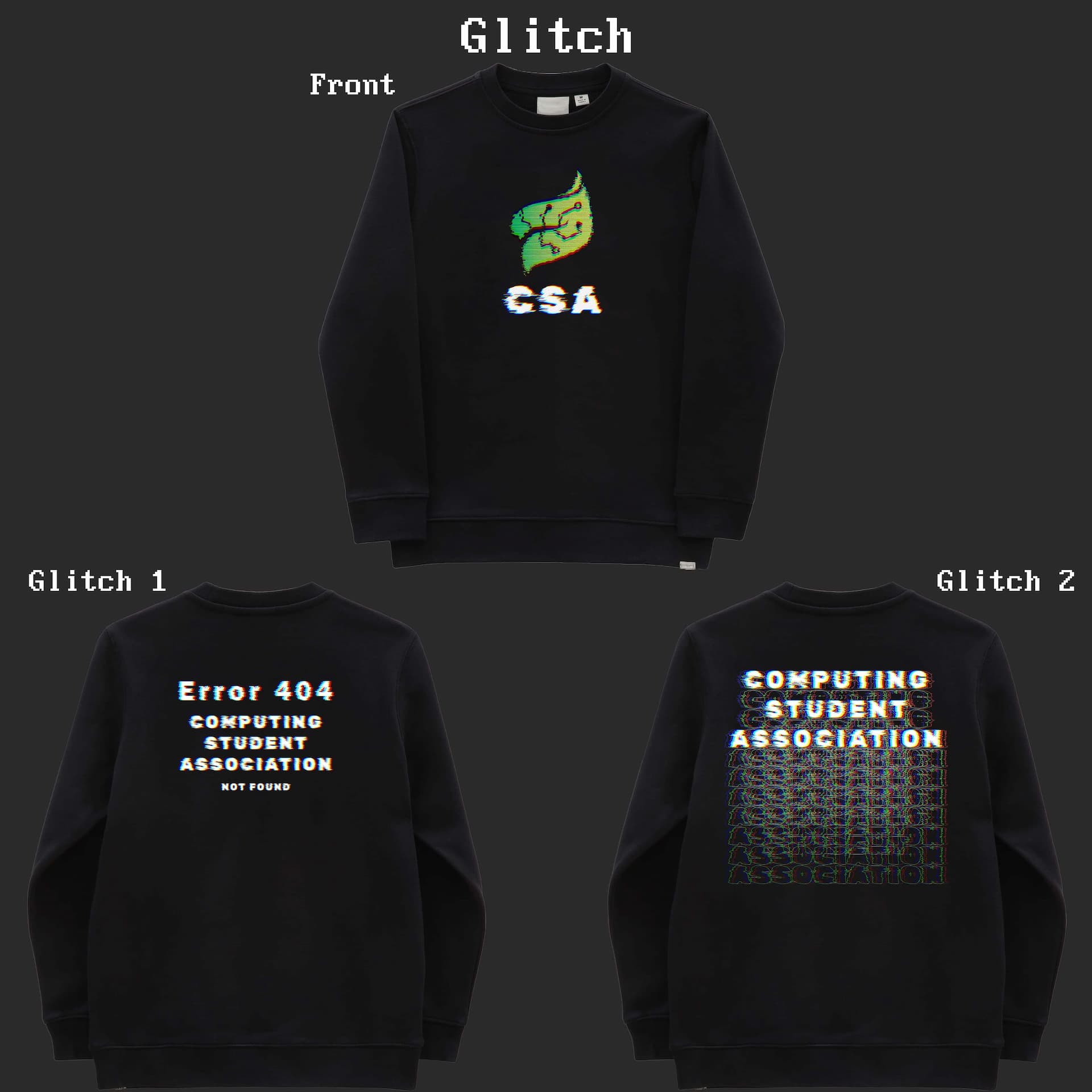 Glitch logo merchandise