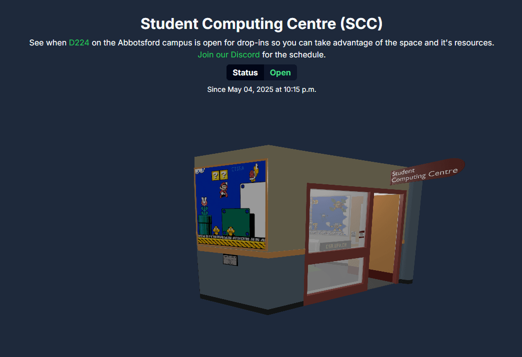 3D Model of the Student Computing Centre